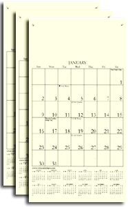 Set of 3 - 2014 6" x 11" Small Refills